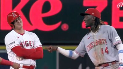 Elly De La Cruz pokes Shohei Ohtani