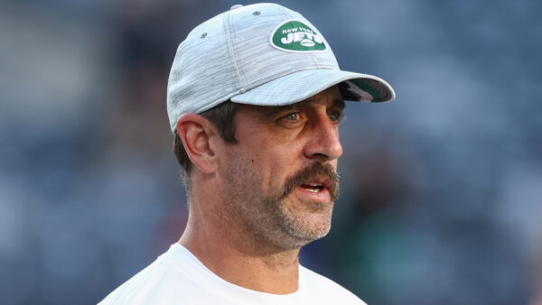 Aaron Rodgers on the sideline