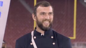 Andrew Luck dressed as Capt Andrew Luck