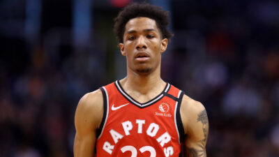 Patrick McCaw looking down
