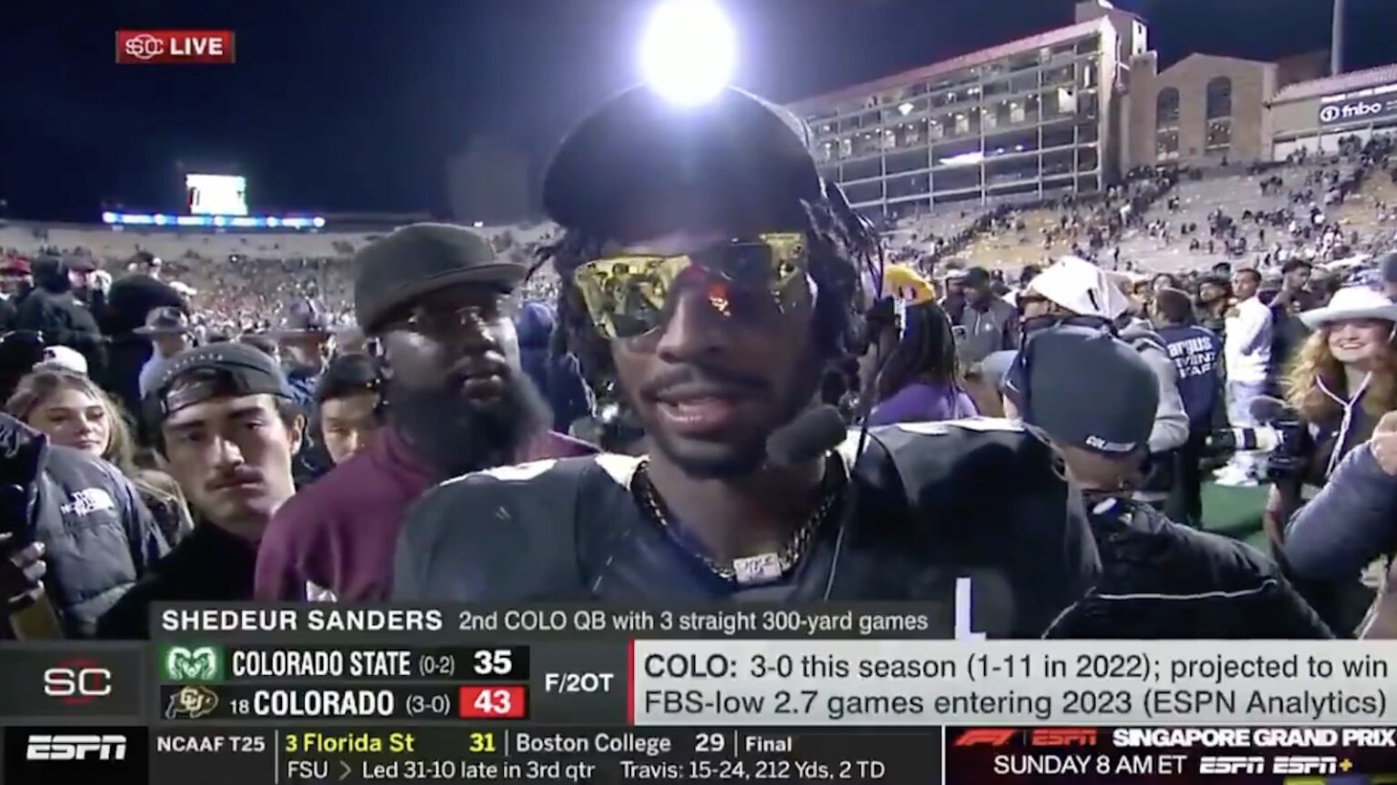 Shedeur Sanders Shouts Out 1 NFL Legend In Postgame Interview