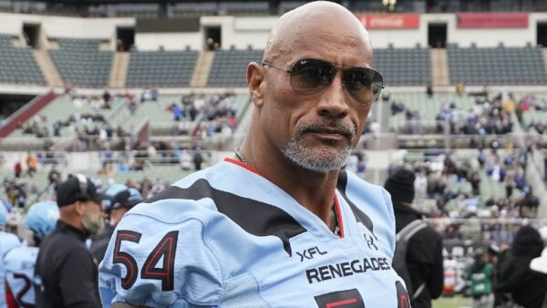 Dwayne The Rock Johnson with sunglasses on