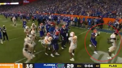 Florida and Tennessee players ready to fight