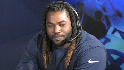 Shariff Floyd with a headset on