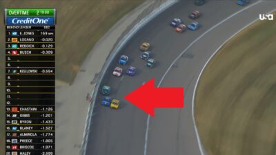 Tyler Reddick on the track