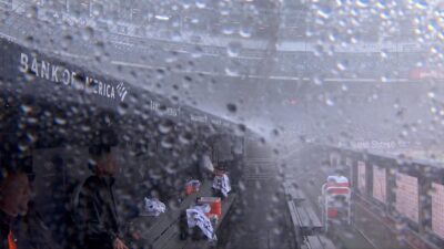Yankee Stadium rain