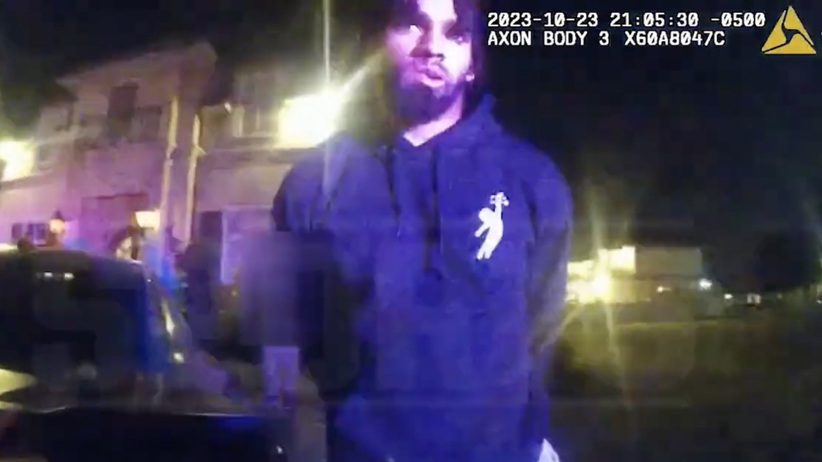 Police footage shows Chris Olave tried to pull infamous move during arrest