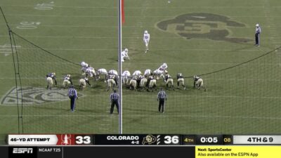 Colorado makes a huge mistake on a field goal