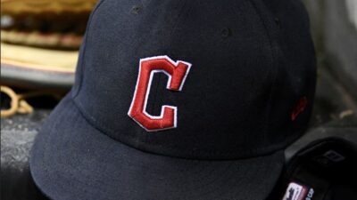 A Cleveland Guardians hat