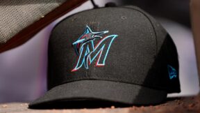 A Miami Marlins hat