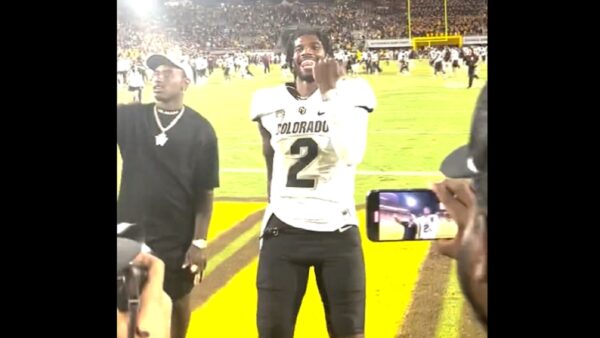 Shedeur Sanders shows off his watch