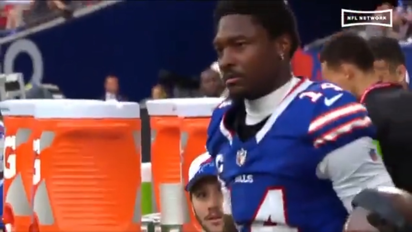 Josh Allen addresses Stefon Diggs' sideline outburst