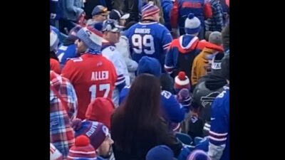 Bills fans in the stands