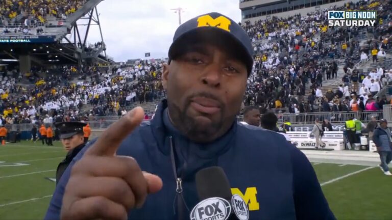 Michigan's Sherrone Moore Goes Viral For Emotional Postgame Interview