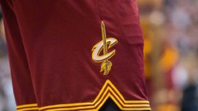A Cleveland Cavaliers logo on shorts