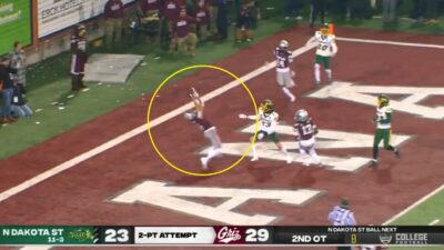 Montana makes a catch