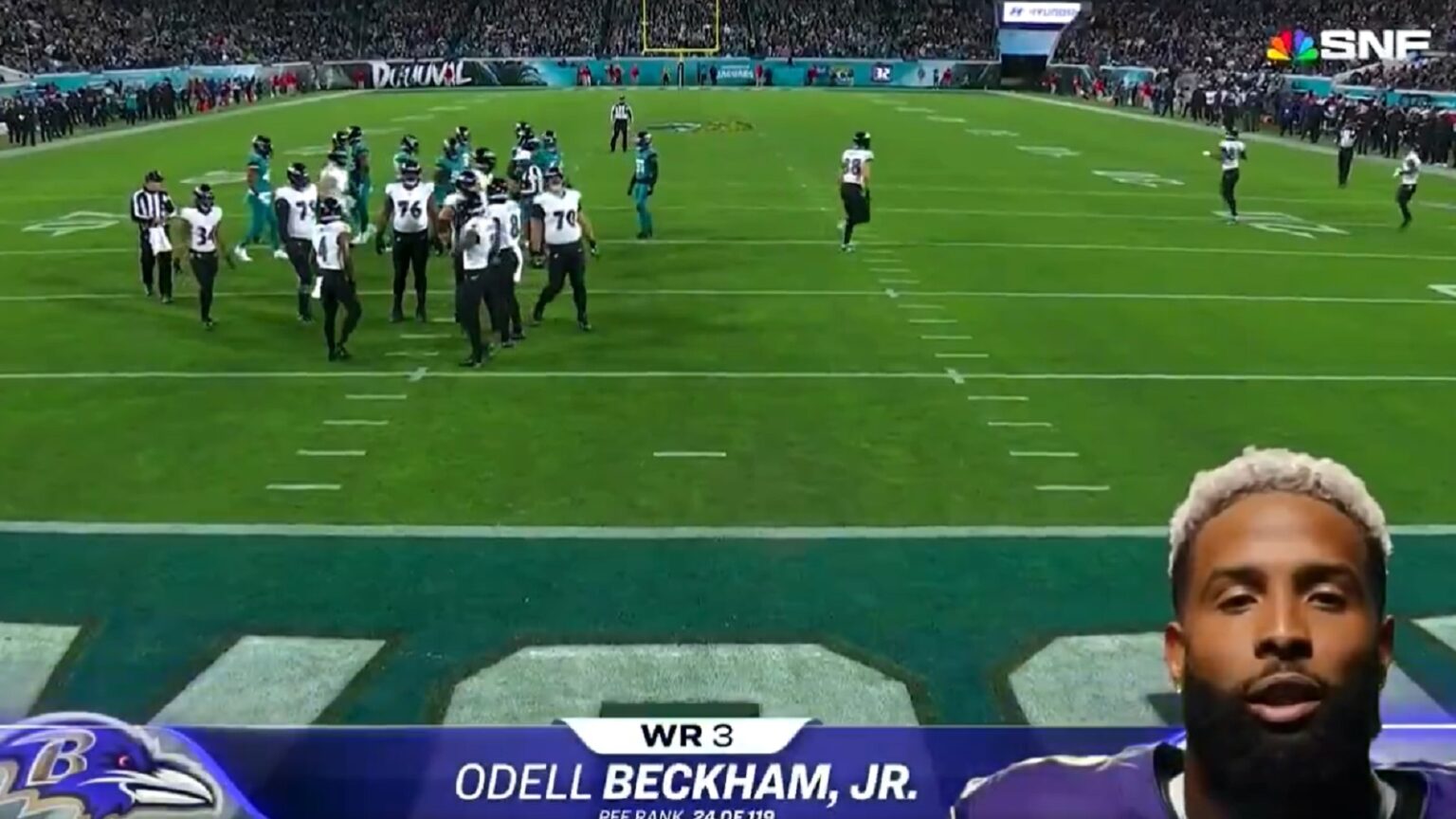 Lamar Jackson, Odell Beckham Jr. Had Great SNF Intros