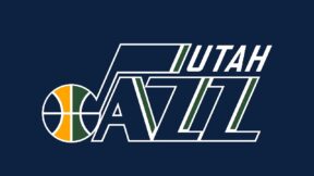 The logo of the Utah Jazz