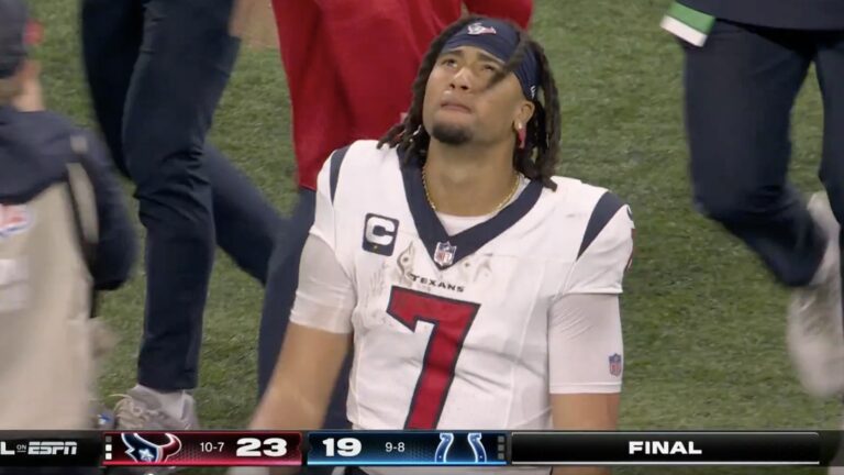 CJ Stroud went through every emotion after Texans' playoff-clinching win