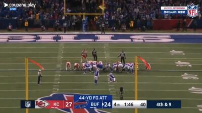 Korean call of Bills kicker Tyler Bass' missed kick vs. Chiefs
