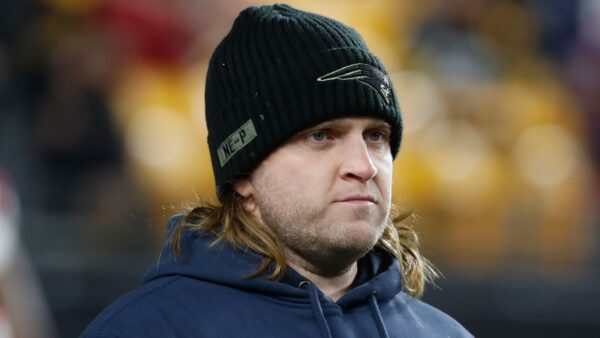 Steve Belichick on the sideline