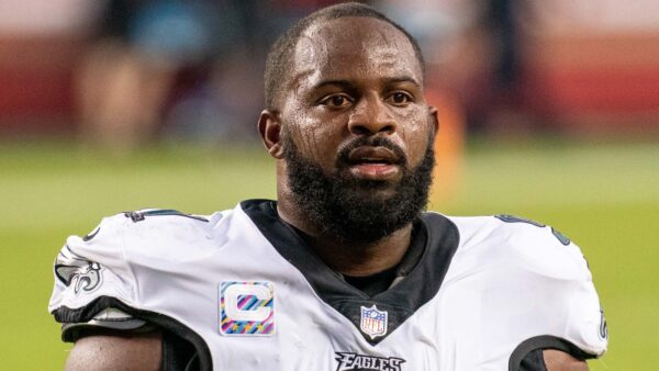 Fletcher Cox looks on