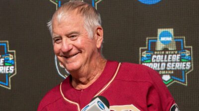 Mike Martin at a press conference