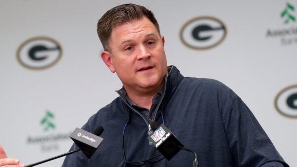 Brian Gutekunst at a press conference