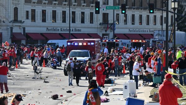 Ambulances at the Chiefs parade