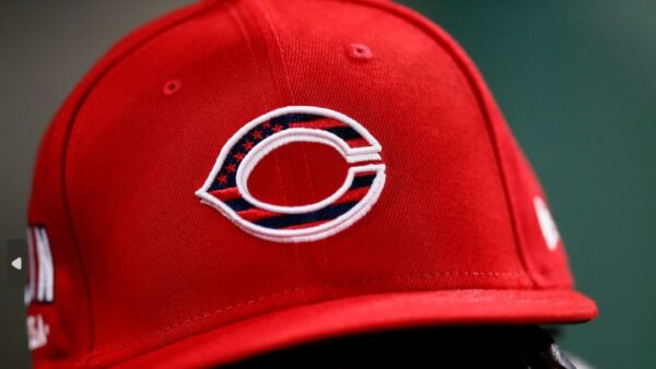 A Cincinnati Reds hat
