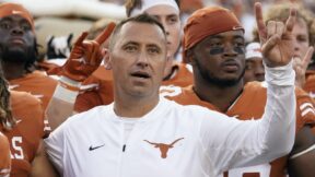 Steve Sarkisian does Hook Em