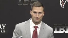 Kirk Cousins at a press conference