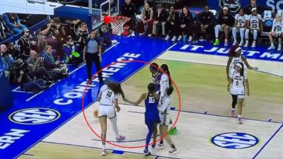 Angel Reese pulls hair