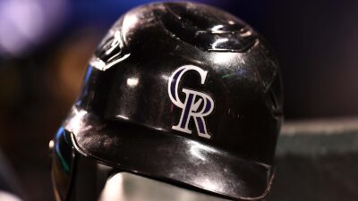 Colorado Rockies helmet