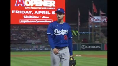 Jared Karros in a Dodgers uniform