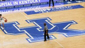 Kentucky court logo at Rupp Arena