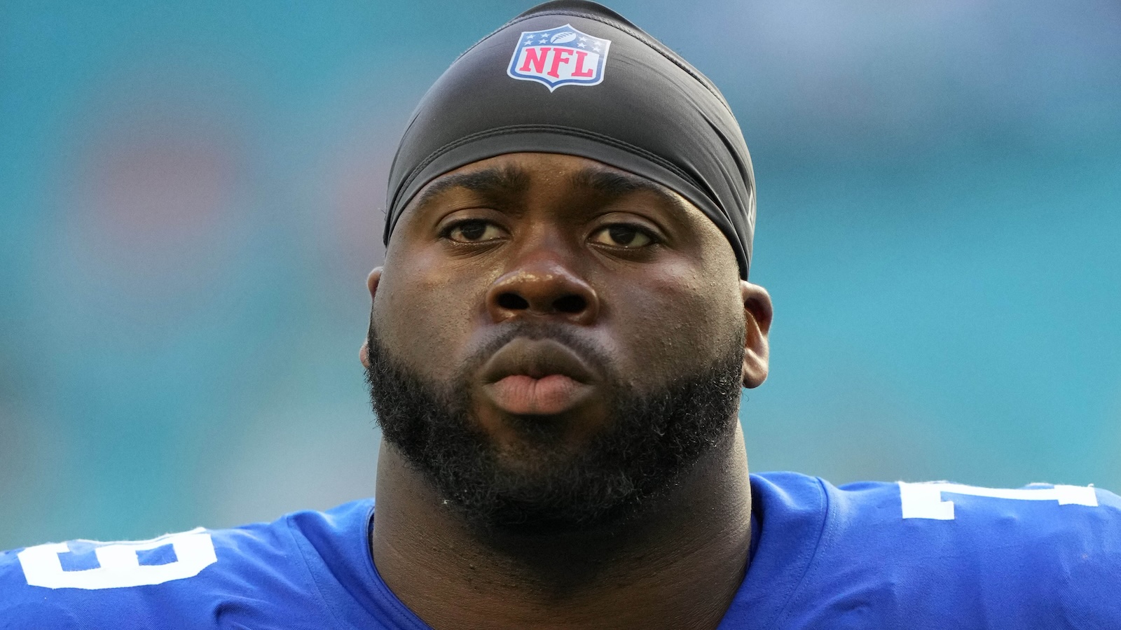 Korey Cunningham looks on