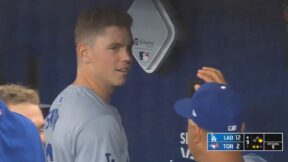 Will Smith glares at Dave Roberts