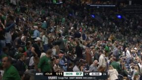 Celtics fans leaving TD Garden