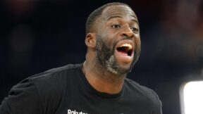 Draymond Green with his mouth open