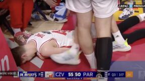 Nikola Topic on the ground with an injury