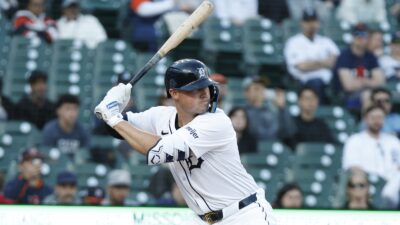 Spencer Torkelson during an at-bat