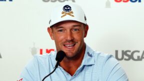 Bryson DeChambeau at a press conference