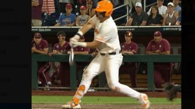 Blake Burke checked his swing