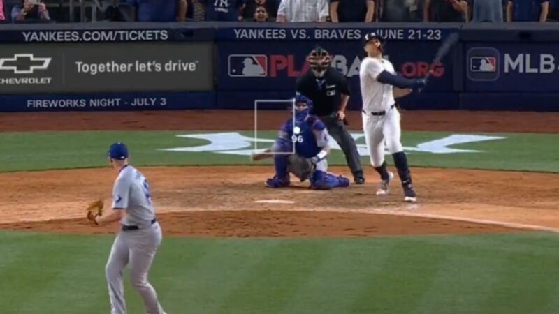 Giancarlo Stanton swings