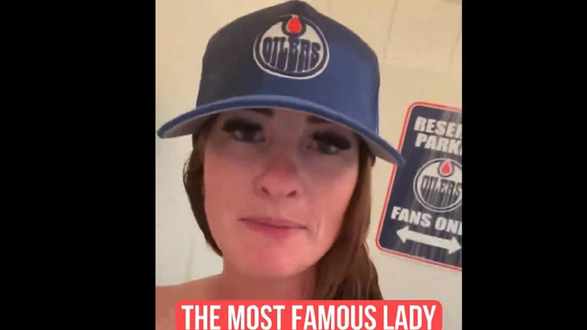 Oilers fan Kait films video in shower ahead of Game 7