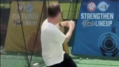 Michael Rubin throws a baseball