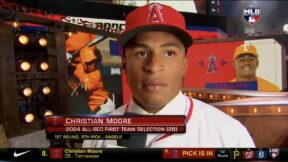 Angels draft pick Christian Moore