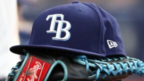 A Tampa Bay Rays hat