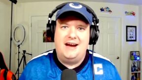 A Colts fan smiles